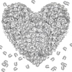 1000Pieces Rose Petals, Artificial Flower Petals Fake Rose Petals for Romantic Night,Wedding,Proposal Anniversary Flower Decorations (Silver)