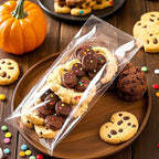 PigPotParty 4"x9" Cellophane Cookie Bags Self Sealing, 200 Pcs Clear Plastic Treat Individual Cookie Bags with seal, Perfect for Goodies, Party Favors, Snacks, Gift Wrapping