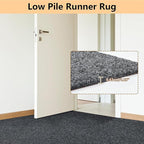 jxgzyy Runner Rugs 3 x 10 ft, Non Slip Entrance Doormat, 0.25” Thickness Indoor Outdoor Carpet Runner with Rubber Backing, Waterproof Custom Size Heavy Duty Floor Mat for Hallway Laundry Patio