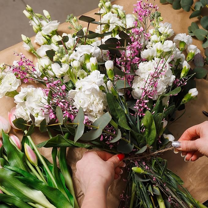 uxcell 164 Feet Floral Wire, 1mm Vine Bind Wire for DIY Crafts Flower Bouquet Christmas Wreaths Purple