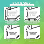 Custom USDOT Truck Decal, MC, Company Name & Registration Stickers, Vinyl Lettering Sticker for Auto Car Window, Vehicles, Doors, Trailer, Personalized, Trucking Letter Decals, Compliant 2" High