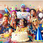 WILLBOND 3000 Pieces Happy Birthday Confetti Birthday Party Cake Confetti Metallic Foil Balloon Table Scatter Decorations for Carnival Baby Shower DIY Arts and Crafting