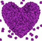 1000Pieces Rose Petals, Artificial Flower Petals Fake Rose Petals Silk Red Rose Petals for Romantic Night,Wedding,Proposal Anniversary Flower Decorations (Deep Purple)