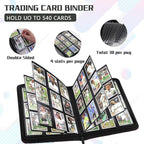 9 Pocket Card Binder,540 Pocket Trading Card Binders,Loading Pocket Collectible Card Album for MTG, TCG, Sport Card, Game Cards Black