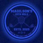 Custom Golf LED Bar Sign – Personalized Color Changing Acrylic Wall Decor for Home Bar, Man Cave, Game Room, or Patio (Golf Bar, 20 INCHES)