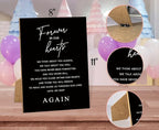 Funeral Sign, 8x11 Black Minimalist Style Loss of Loved One Memorial Sign, Funeral Decorations, Wedding Table Decor, Memorial Gifts For Loss of Loved One, Sympathy Gift, Bereavement Gifts -14