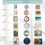 Plate Holder Easel Display Stand - 6 inch Metal Plate Stands for Display - Tabletop Picture Stand - Gold Iron Easels for Display Pictures | Photo Frames | Book | Decorative Plates | Plaque - 2 Pack