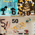 Light Up Black Alphabet Marquee Number Sign LED Marquee Number Lights Sign for Night Light Home Bar Christmas Lamp Birthday Party Wedding Decoration 7