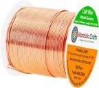 Mandala Crafts 22 Gauge Anodized Aluminum Craft Wire for Jewelry Making - 100 FT Colored Flexible Copper Tone Wire - Bendable for Bonsai Armature Crafting Sculpting