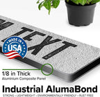Custom Sign, Custom Street Sign, 11 Font Colors, 13 Font Styles, 4 Hole Options, 22 Sizes, 3x12 Inches, Rust Free DiBound, Fade Resistant, Made in USA by My Sign Center (Concrete)