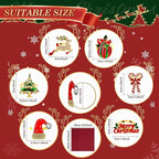 KPOSIYA Set of 12 Christmas Napkin Rings for Dinning Table Setting, Metal Xmas Napkin Ring Holders for Wedding Receptions, Winter, Thanksgiving Holiday Party Dinner Parties