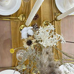 Velvet Table Runner, 5 Pack Luxurious Wedding Reception Decorations Soft Velvet Fabric Table Linen Overlay for Party (20 x 120 inch, Gold)