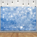 YongFoto Silver Blue Glitter Backdrop 15x10ft Silver Light Spots Blue Sequin Bokeh Photography Background Birthday Bridal Shower Wedding Photography Background Party Banner Portraits Photoshoot Props