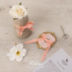 Ribbli 3 Rolls Pink Ribbon 5/8 Inch x 18Yards Ivory Blush Dusty Pink Handmade Cotton Frayed Fringe Ribbons for Gift Wrapping Wedding Invites Bridal Bouquets Baby Shower DIY Crafts Home Decor