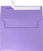 LUXPaper A7 Invitation Envelopes | Peel & Press | 5 1/4" x 7 1/4" | Amethyst Metallic | 80lb. Text | 250 Qty