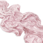 1 Pack Dusty Pink Cheesecloth Table Runner 35x120 Inch 10Ft Rustic Gauze Cheese Cloth Table Runner Sheer Cheesecloth Table Runners for Wedding Party Bridal Shower Decoration
