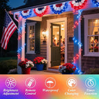 35 Colors Changing Christmas Lights, 98FT 300 LED String Lights Green Wire with Remote, Waterproof Twinkle Light for Halloween Xmas Tree Holiday Party Indoor Outdoor Decorations