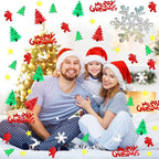 MARFOREVER Christmas Glitter Confetti, Merry Christmas Table Decorations Metallic Foil Confetti Sequins Xmas Snowflake Santa Claus Tree Elk Scatter Sprinkles for Xmas Winter Party Supplies