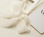 White Vow Books with Ribbons (Set of 2) - 5.625 x 4 Minimalist Pocket Sized Wedding Ceremony Vow Renewal Speech, Gift for Bride to Be & Newly Engaged Couple, 48 Lined Pages