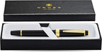 Cross Bailey Light Refillable Fountain Presented in a Everyday Gift Box - Medium Point, Black Ink, Polished Black