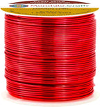 Mandala Crafts 18 Gauge Anodized Aluminum Craft Wire for Jewelry Making - 100 FT Colored Flexible Red Wire - Bendable for Bonsai Armature Crafting Sculpting