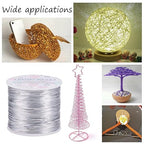 BENECREAT 20 Gauge 770FT Aluminum Wire Anodized Jewelry Craft Making Beading Floral Colored Aluminum Craft Wire for Halloween Decoration - Purple