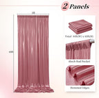 10ftx10ft Rose Gold Sequin Backdrop Curtain for Parties, Wrinkle Free Thick Glitter Sparkle Photo Backdrop Drapes 2 Panels 5x10FT Shimmer Back Drop Cloth for Wedding Birthday Photography Background