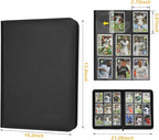 Trading Card Binder, Card Collection Binder Album Folder with 540 Side Loading Pockets, 9 Pocket Trading Card Album Folder for TGC,MTG, Baseball Cards, Yugioh