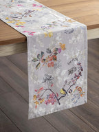 Maison d' Hermine Table Runner 100% Cotton Single Layer Table Runners 36 inches Long for Thanksgiving Christmas Decorations Home Kitchen Dining Party Wedding (Equinoxe - Grey, 14.5" x 36")
