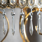 HDCRYSTALGIFTS 20Pcs Chandelier Icicle Crystal Prisms with Bead Crystals Lighting Lamp Replacement Parts (63mm, Clear)