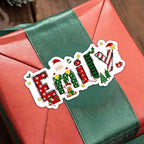 28Pcs Personalized Christmas Gift Tags - Gifts Wrap Envelope Seals Ideas Merry Christmas Labels - Fun Holiday Gift Stickers - Cute Xmas Sticker Label - Custom Name Xmas Gifts Wrapping Present Tag