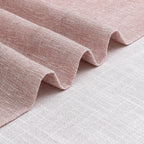 Vision Home Pink Pinch Pleated Semi Sheer Curtains for Girls Bedroom Living Room Textured Light Filtering Window Curtains 120 inch Rayon Blended Pinch Pleat Pink Drapes with Hooks 2 Panels 40"Wx120"L