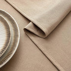 MIULEE Brown Linen Tablecloth 52x70 Inch Rectangle Table Cloth Waterproof,Stain Resistant & Wrinkle Resistant for Dining Party Wedding