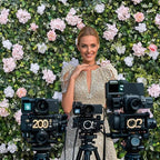 Artificial Luxury‌ Flower Wall Panels, Gorgeous 3D Silk Floral Backdrop for Wedding, Baby Show, Party and Home Decor, Quick Assembly/Storage, Eco ＆ Pet Friendly, 2 pcs, Each Panel 2 * 8 ft.