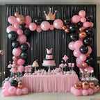 10x10 ft Black Sequin Backdrop Curtain Panels for Parties, Wrinkle Free Glitter Photo Backdrop Drapes 2 Panels 5x10FT Back Drop Cloth Shiny Fabric for Wedding Birthday Christmas Photography Background
