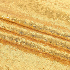 Gold Sequin Backdrop Curtains 2 Panels 2FTx8FT Glitter Gold Photo Backdrop for Wedding Party Stage Decorations