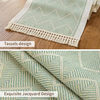 Table Runners 72 Inches Long Waterproof Boho Table Runner with Tassel Fringe,Table Runner for Party Coffee Table