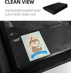 16 Pockets Premium Card Binder 1024 Cards Trading Card Binders Side Load Card Storage Display Album(16 Pocket 1024 Card Slot,Black)