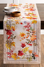 Maison d' Hermine Table Runner 100% Cotton Single Layer Table Runners 108 inches Long for Thanksgiving Christmas Decorations Home Kitchen Dining Party Wedding (Amarante, 14.5" x 108")