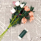 4 Rolls Green Floral Wire - 152 Yards, 22 Gauge, Flexible, for Flower Arrangement, Garland, Wreaths, Plant Crafts