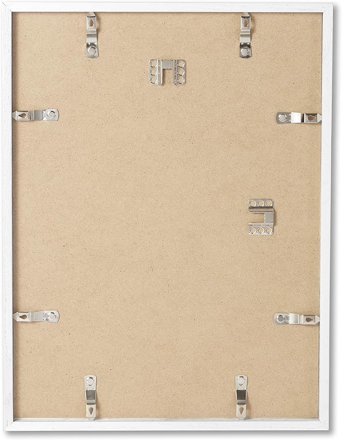 Opposite Wall - 11x17 in - White Solid Oak Wood Picture Frame - Lightweight, Versatile & Shatterproof - Wall Hanging Poster or Photo Frame - Wall Decor for Office, Gallery & Home - 2 Pack