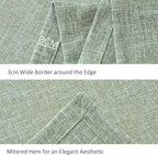 maxmill Flaxy Faux Linen Tablecloth with 2-Tone Slubby Yarn Textured Weaves Wrinkle Resistant Anti-Shrink Soft Table Cloth for Kitchen Dining Restaurant Tabletop Rectangle 60 x 120 Inch Sage