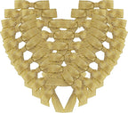 50pcs/pak 1-1/2" Mini Metallic Gold Ribbon Bows Without Twist Ties for Crafts Candy Packing Decor Christmas Halloweeen Decoration (W.Gold)