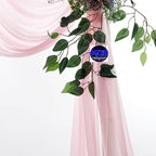 MDS Halloween Chiffon Draping Fabric - 1 Panel, 30" Wide x 75ft Long - Sheer Spooky Arbor & Canopy Drapery for Haunted House Backdrops, Party Ceilings, DIY Costumes & Themed Events - Blush Pink