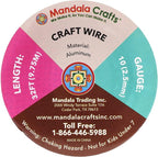 Mandala Crafts 10 Gauge Anodized Aluminum Craft Wire for Jewelry Making - 32 FT Colored Flexible Black Wire - Bendable for Bonsai Armature Crafting Sculpting