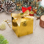 DOYIDE Small Gift Boxes, 20 Pack 5x5x5 Inch Gold Elegant Paper Boxes with Ribbons, Crafting, Christmas Gift Box Wedding Party Favor, Cupcake, Candy, Bridesmaids Proposal Box