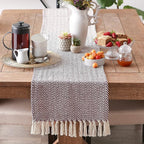 DII Woven Basic Tabletop Collection, Chevron Table Runner, 15x72, Eggplant