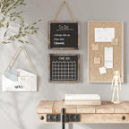 Barnyard Designs Magnetic Hanging Chalkboard Sign – Rustic Decorative Display Presentation Board for Office, School Supplies, Kitchen, Restaurant, Weddings and More, 11” x 10” (2 Pack)