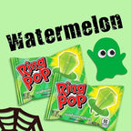 Ring Pop Green Halloween Candy Lollipops, 30Ct Bulk Candy Individually Wrapped in Green Watermelon Flavor, Full Size, Fun Hard Candy For Trick or Treat, Halloween Bowls, Gifts, Party Favors for Kids