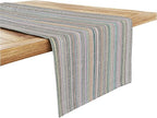 Ruvanti 100% Cotton Table Runner 108 Inches Long, Non-Slip, Stain Resistant, Washable & Reusable Table Runners Perfect for Wedding, Parties, Christmas, Holiday, in-Door use - Color More